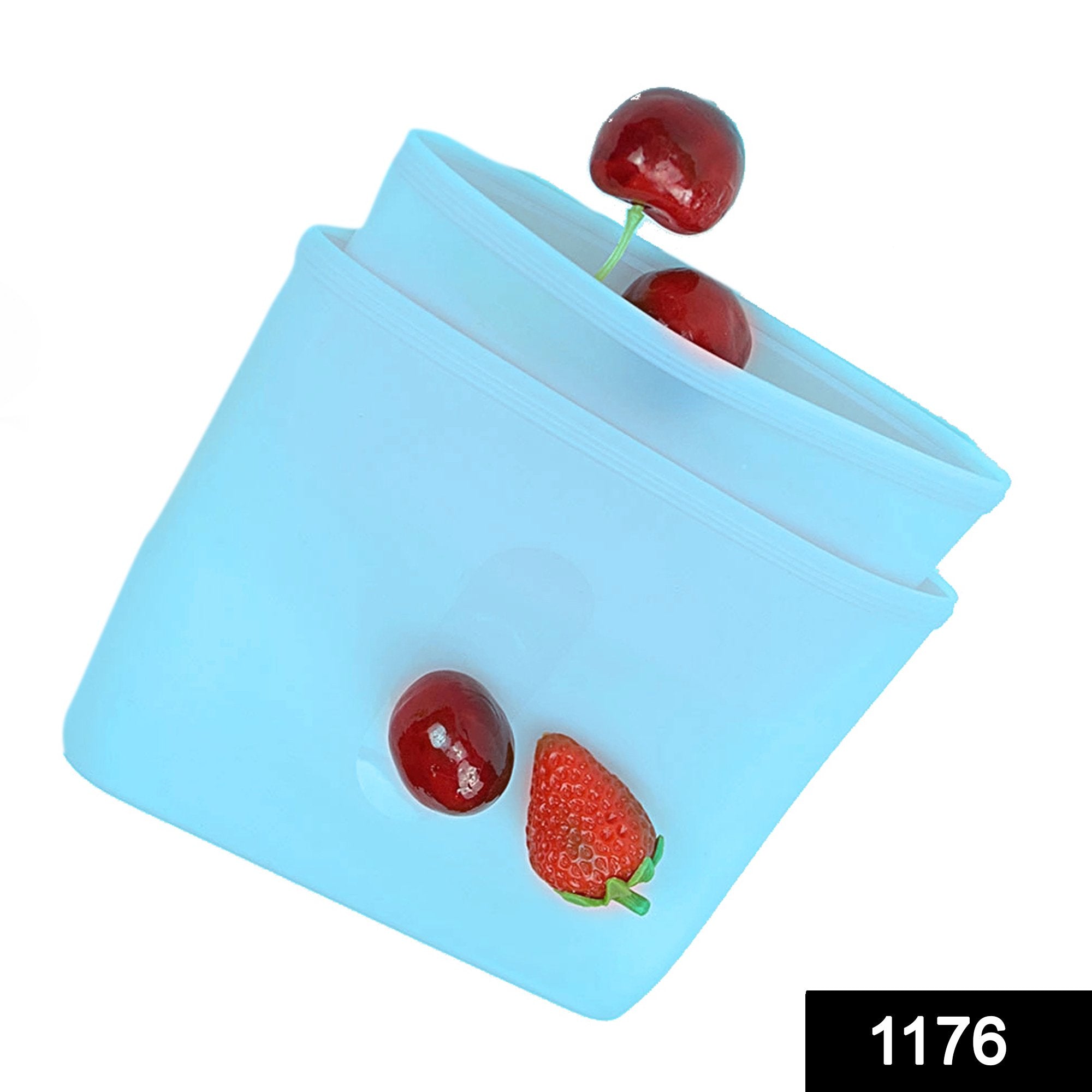1176 Reusable Airtight Seal Storage Freezer Leak-Proof Silicone Food Bag (Pack of 2) (350ml & 750ml) - SkyShopy 1176 Reusable Airtight Seal Storage Freezer Leak-Proof Silicone Food Bag (Pack of 2) (350ml & 750ml) - SkyShopy